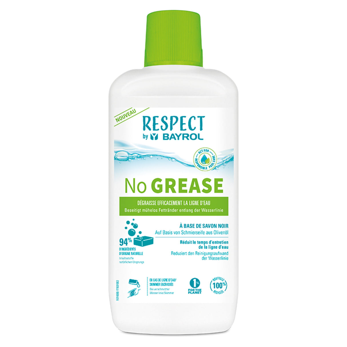 1 L - BAYROL Respect - Sans GRAISSE
