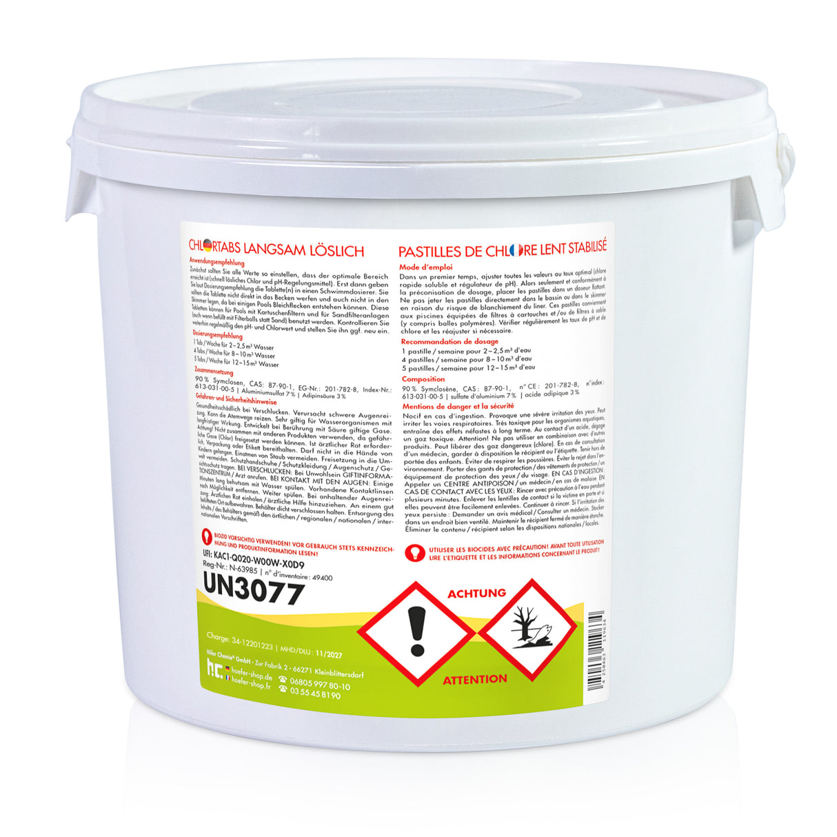 5 kg BAYZID® Chlortabs 20g langsam löslich