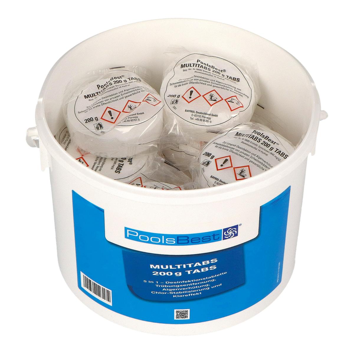 3 kg - PoolsBest® Chlor Multitabs 5 in 1, 200 g Tabs