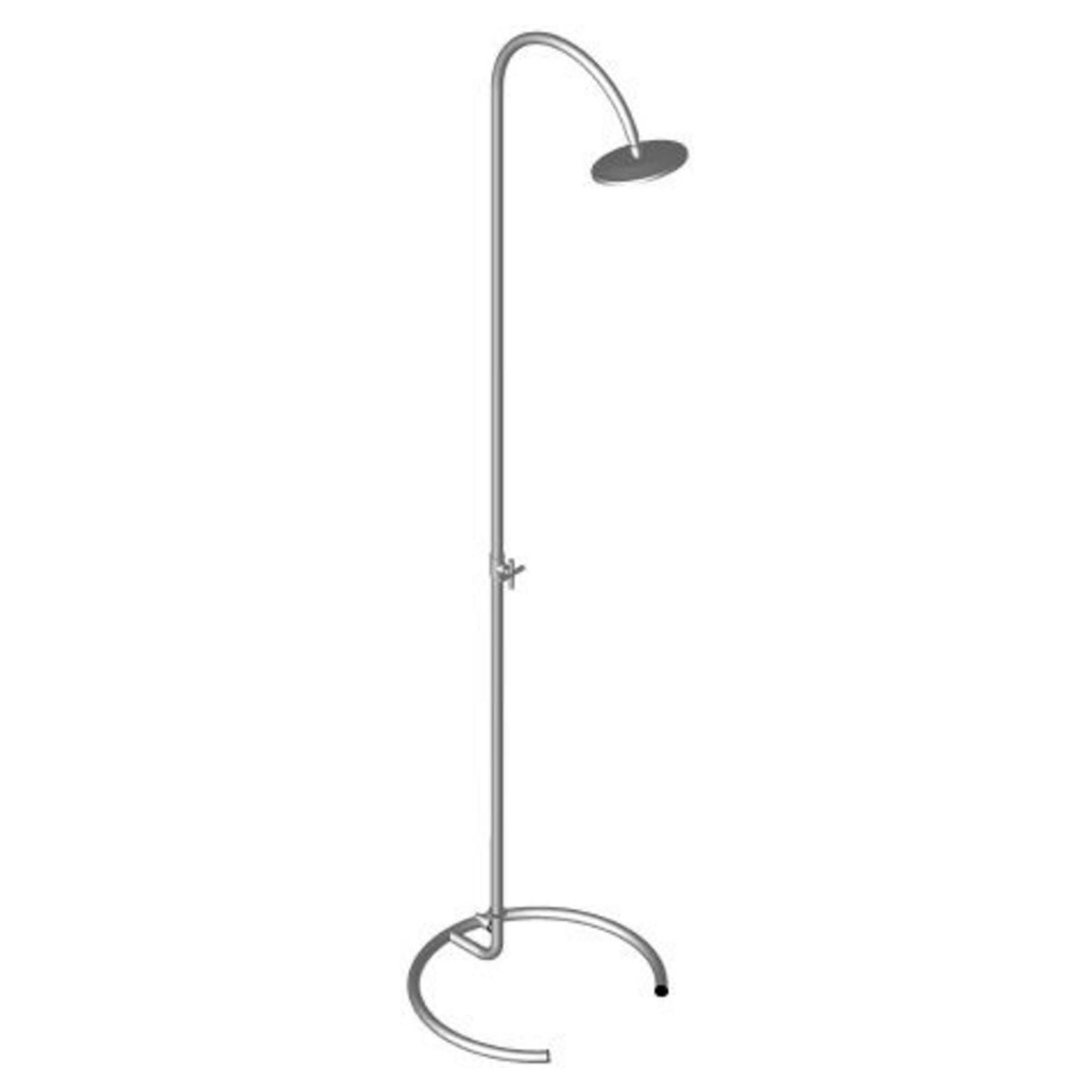 Douche de jardin Marlin - Inox V2A - IDEAL forêt de chênes
