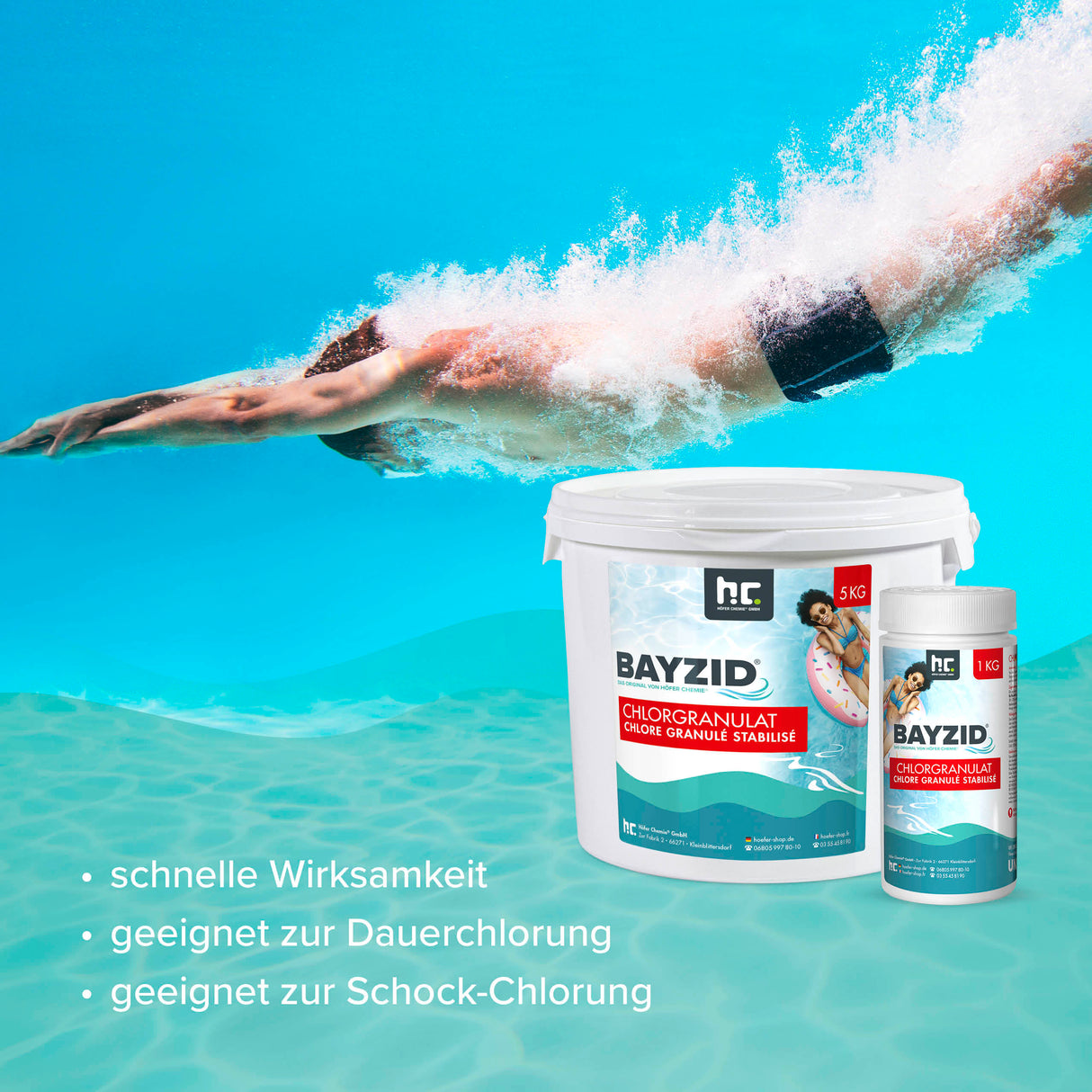 5 kg BAYZID® Chlorgranulat