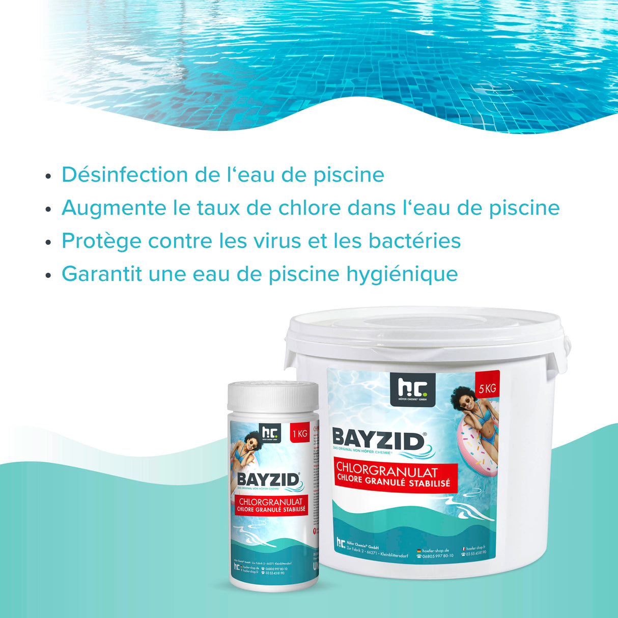 1 kg BAYZID® Chlorgranulat