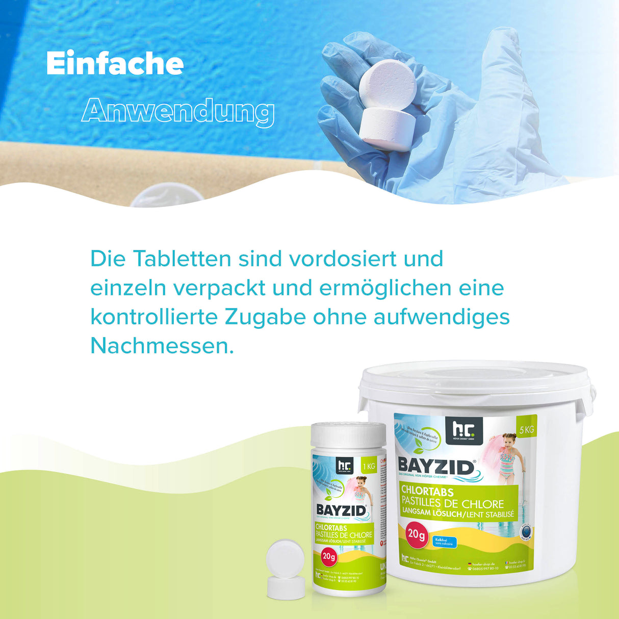 5 kg BAYZID® Chlortabs 20g langsam löslich