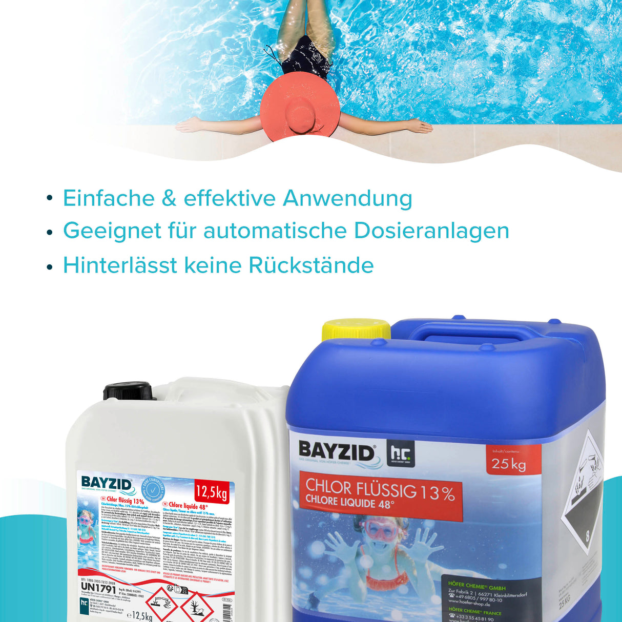 12,5 kg BAYZID® Chlor 13% flüssig