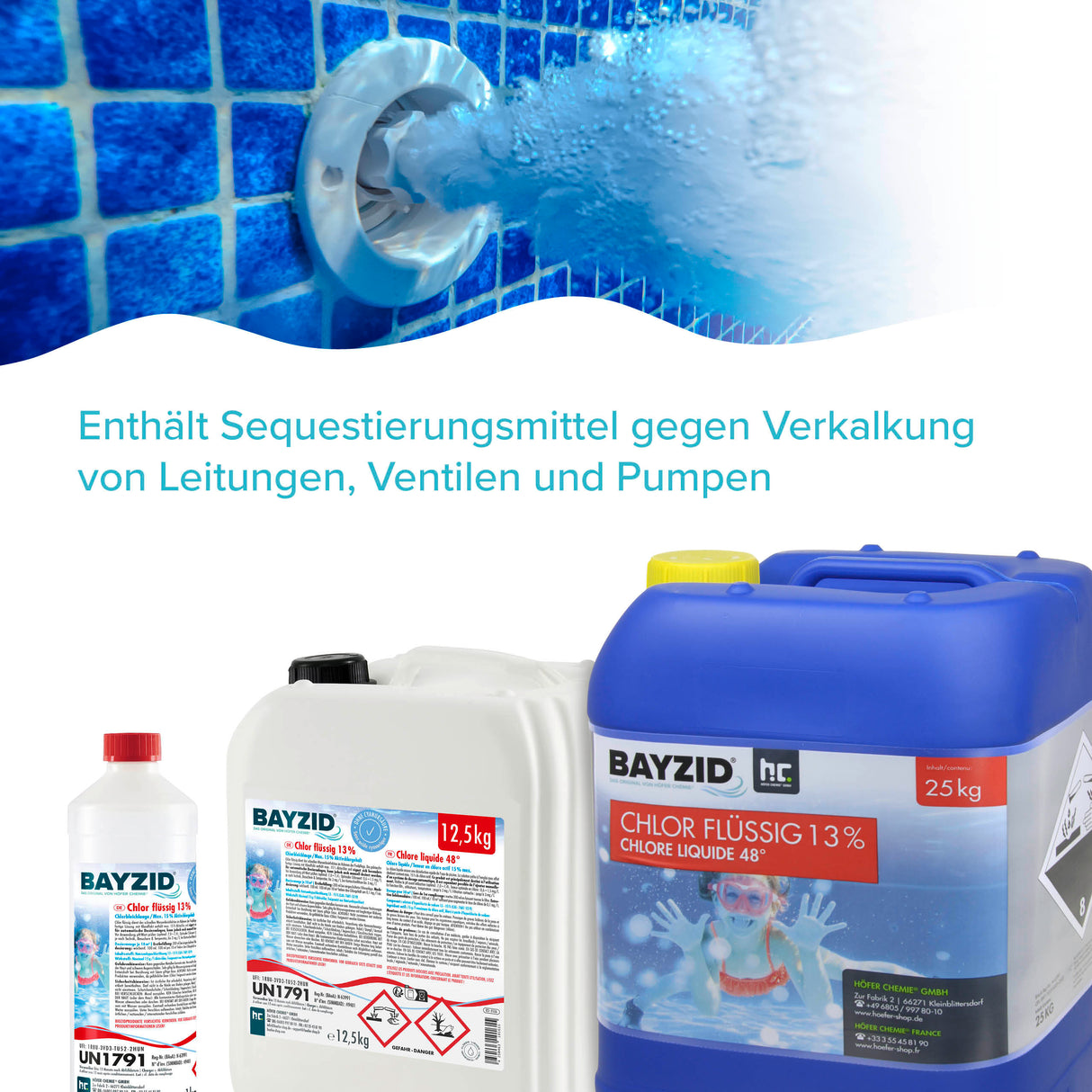 12,5 kg BAYZID® Chlor 13% flüssig