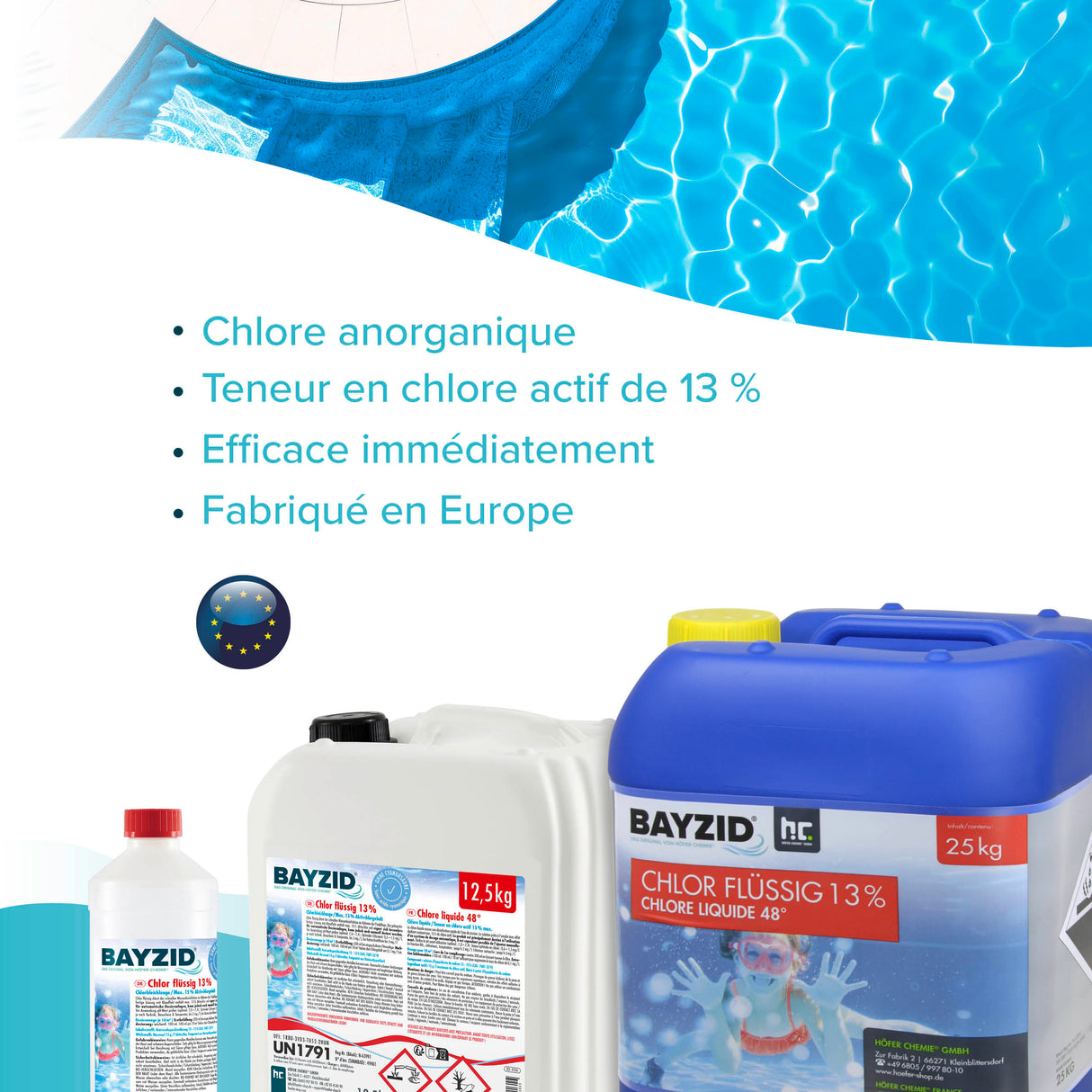 12,5 kg BAYZID® Chlor 13% flüssig