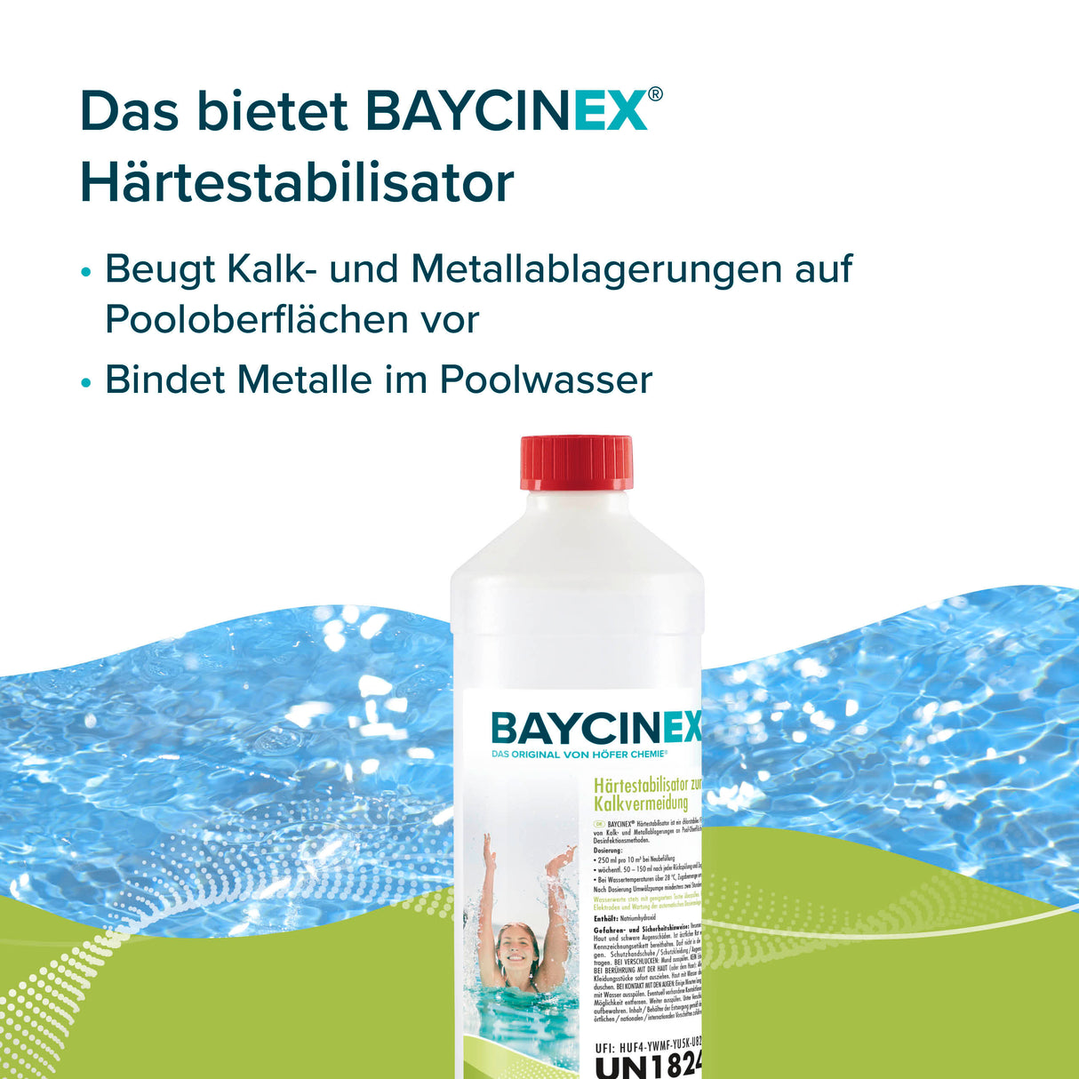 1 L de BAYCINEX® Stabilisateur de dureté pour éviter le calcaire