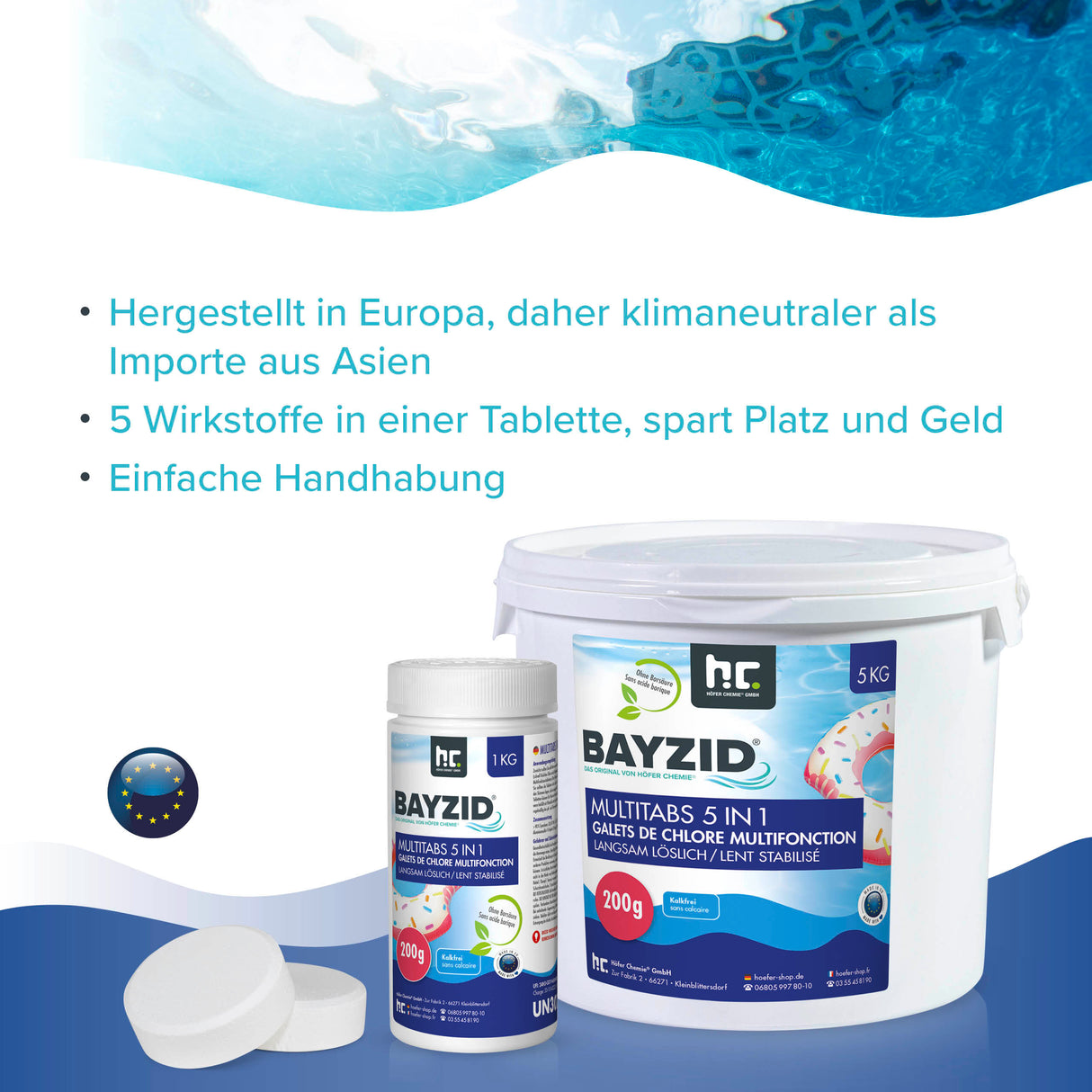 5 kg BAYZID® Multitabs 5in1, 200g