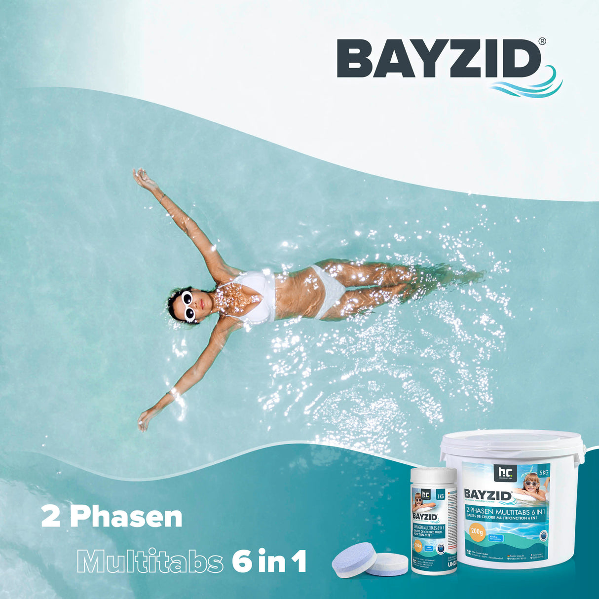 5 kg BAYZID® Multitabs à 2 phases 6in1, 200g