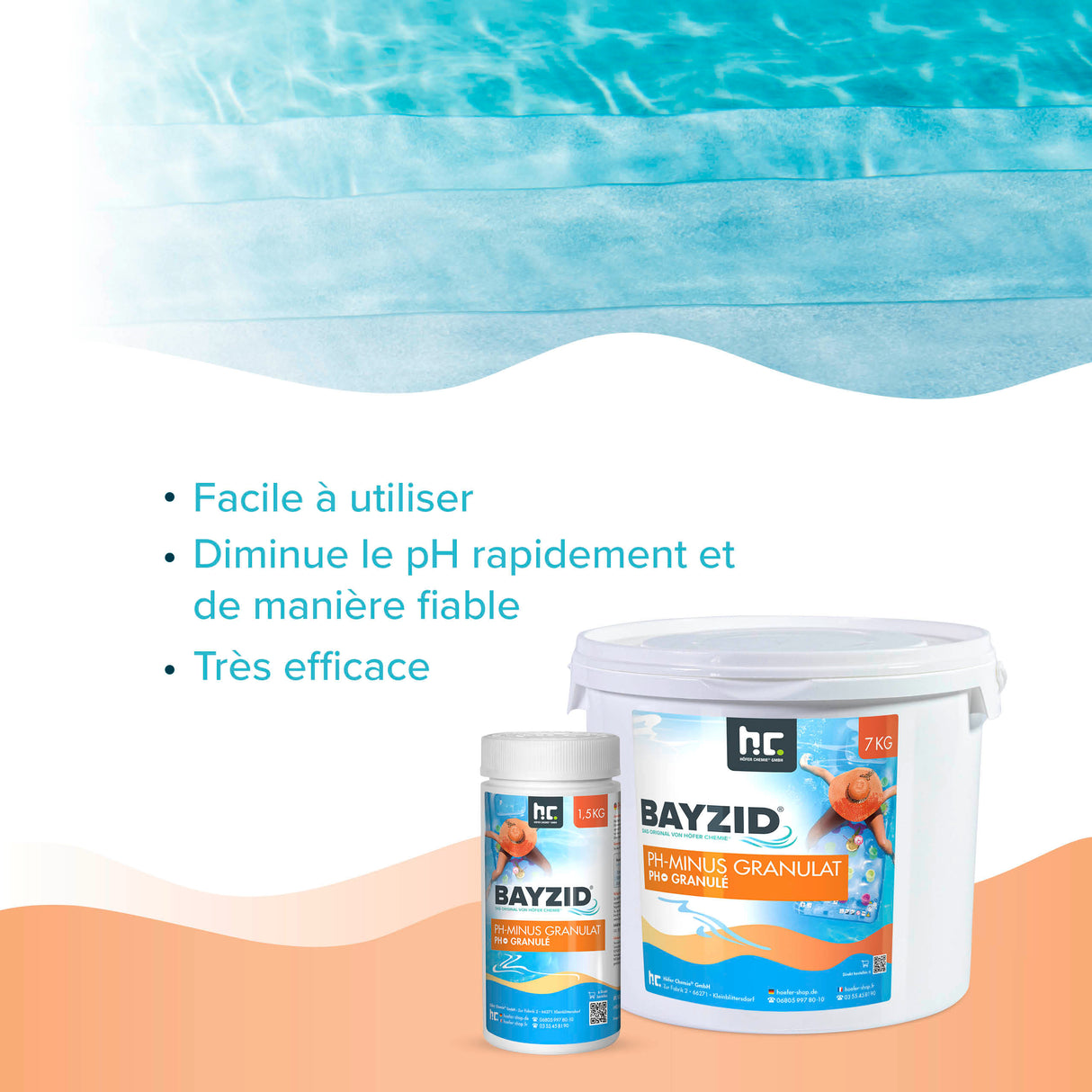 1,5 kg BAYZID® pH Minus Granulat