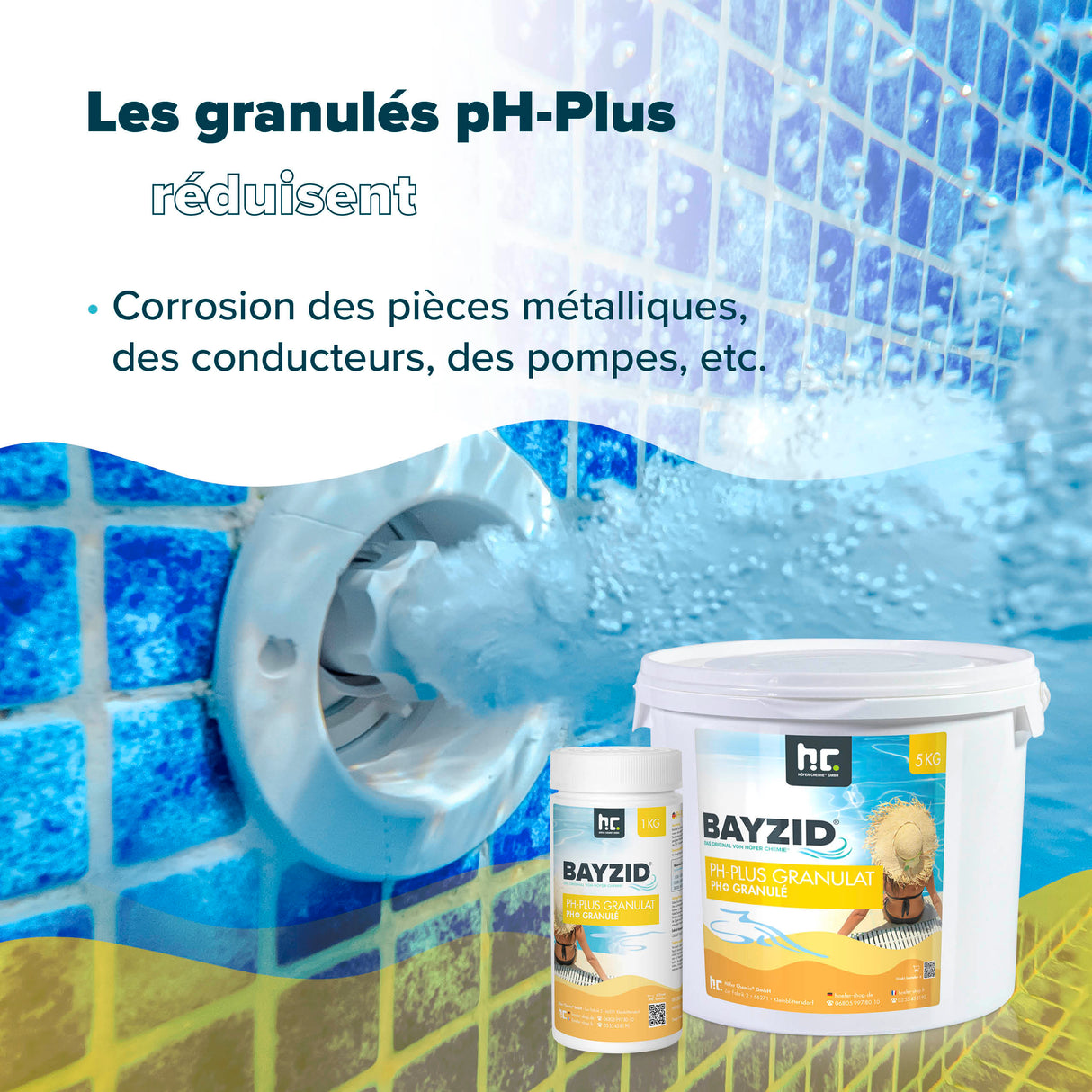 1 kg BAYZID® pH Plus Granulat