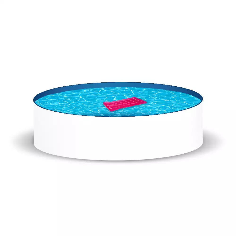 Piscine à paroi ronde en acier, épaisseur de feuille 0,60 mm