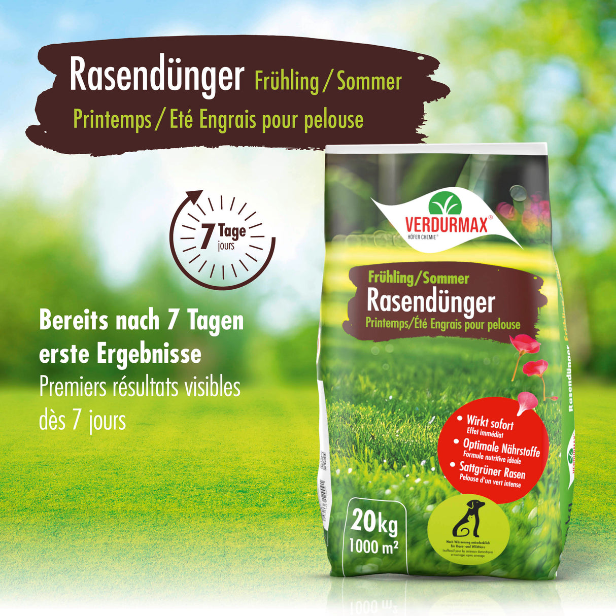 20 kg VERDURMAX® Engrais gazon printemps/été