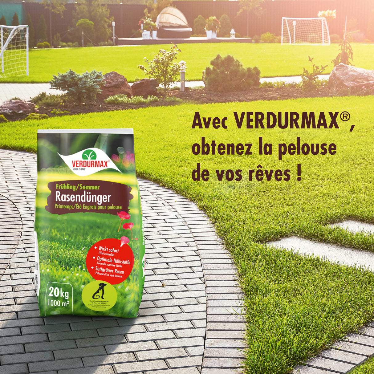 20 kg VERDURMAX® Engrais gazon printemps/été