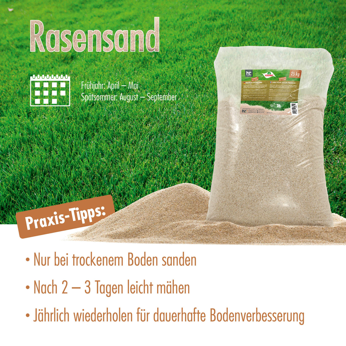 25 kg VERDURMAX® Rasensand