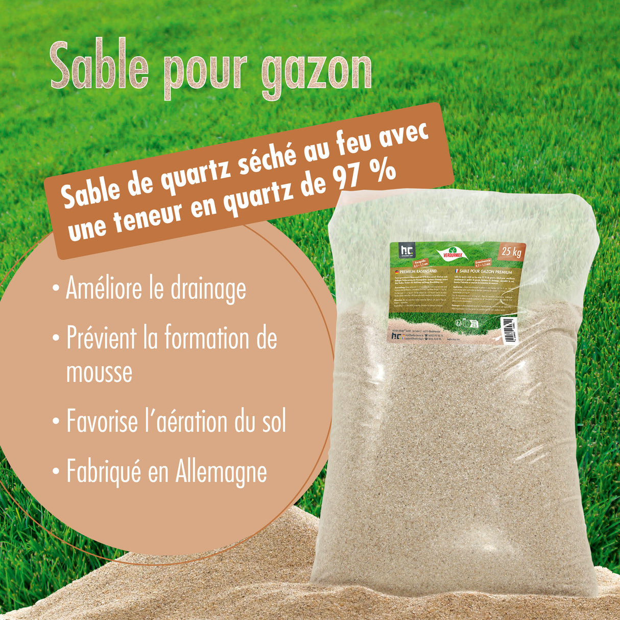 25 kg VERDURMAX® Rasensand
