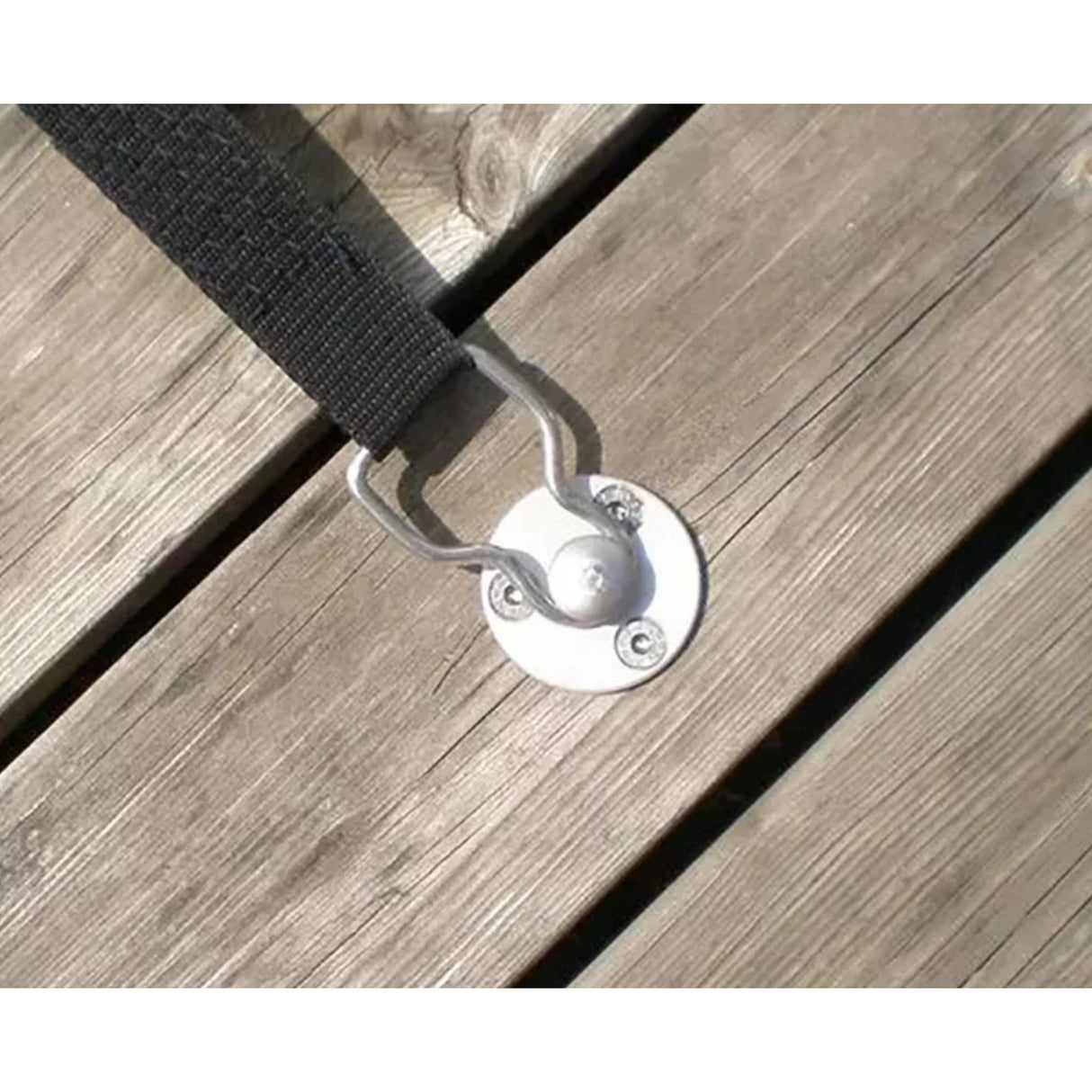 Ancrages de sol rétractables en acier inoxydable -12 mm- pour surfaces en bois