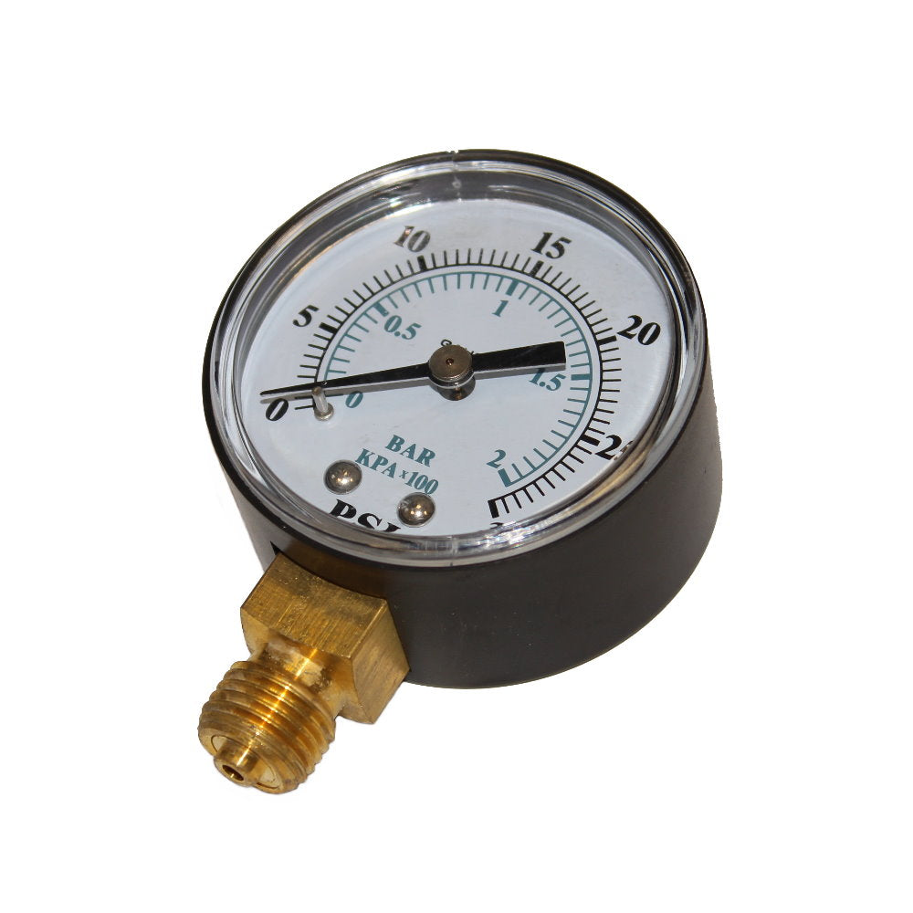 Manometer 1/4" 50mm aus Kunststoff - Anschluss unten