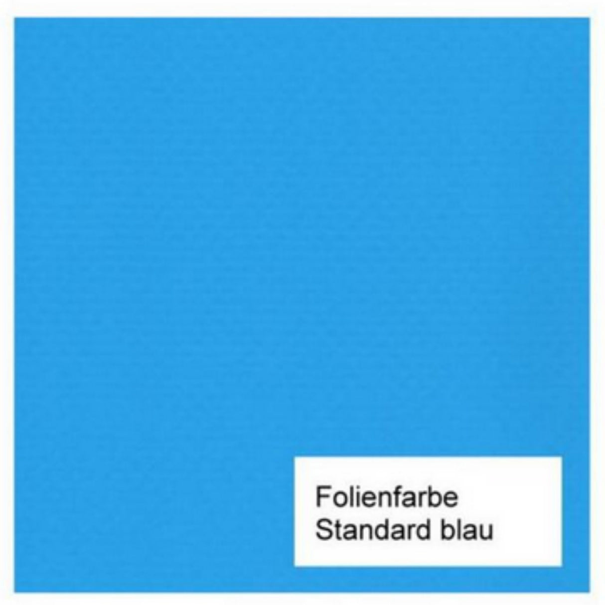 Liner de piscine de forme ovale en bleu standard avec passepoil en coin