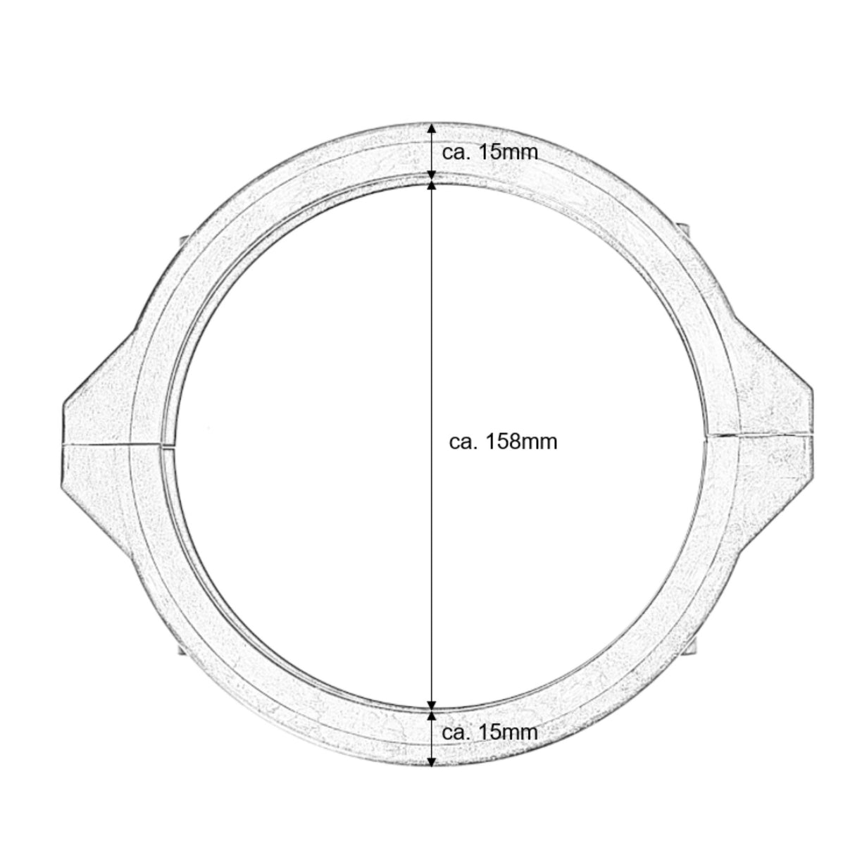 Bague de serrage pour vanne de rétrolavage 1 1/2" Bride en S pour Praher TM12S