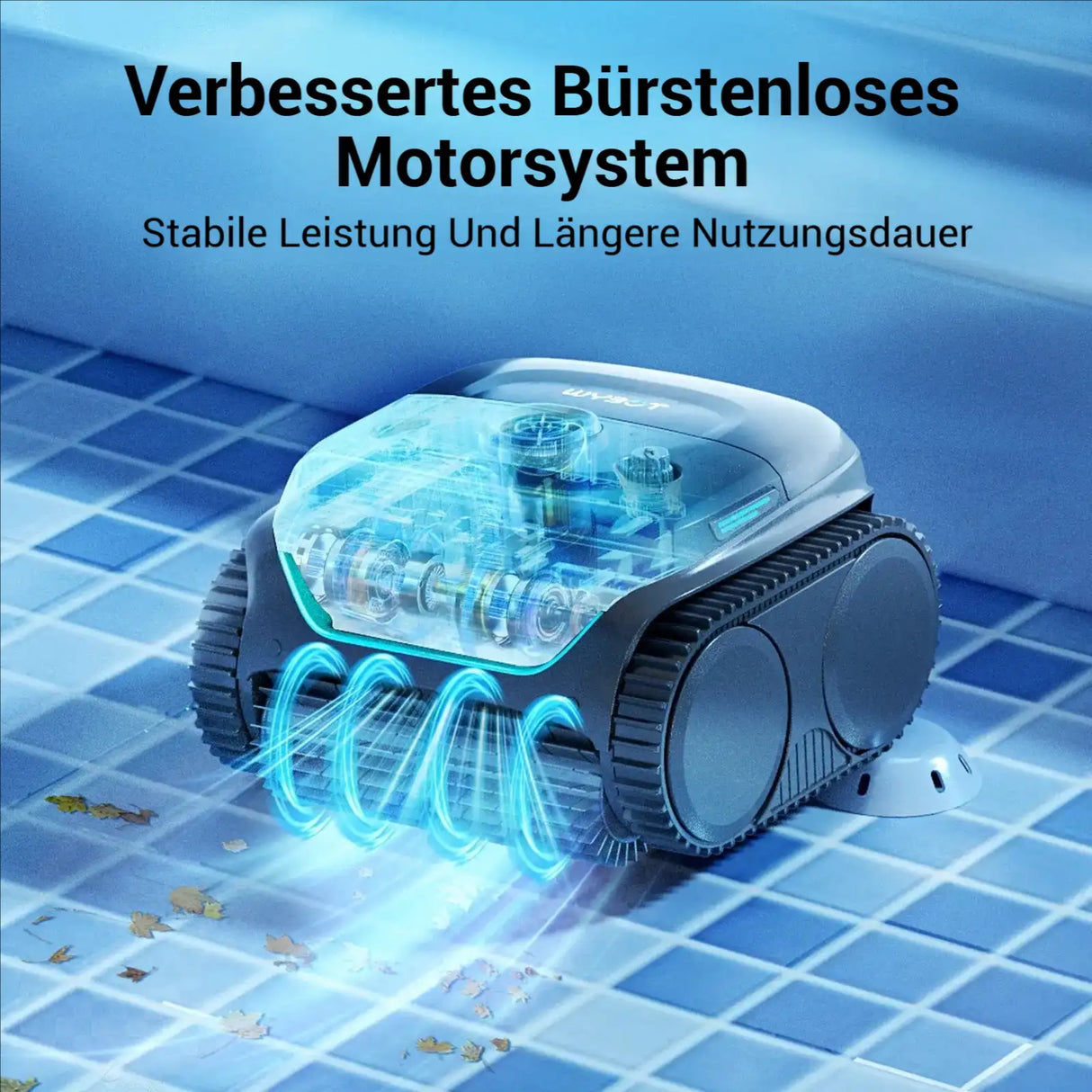 WYBOT C2 – Akku Poolroboter für Boden- & Wandreinigung, leistungsstark & kabellos