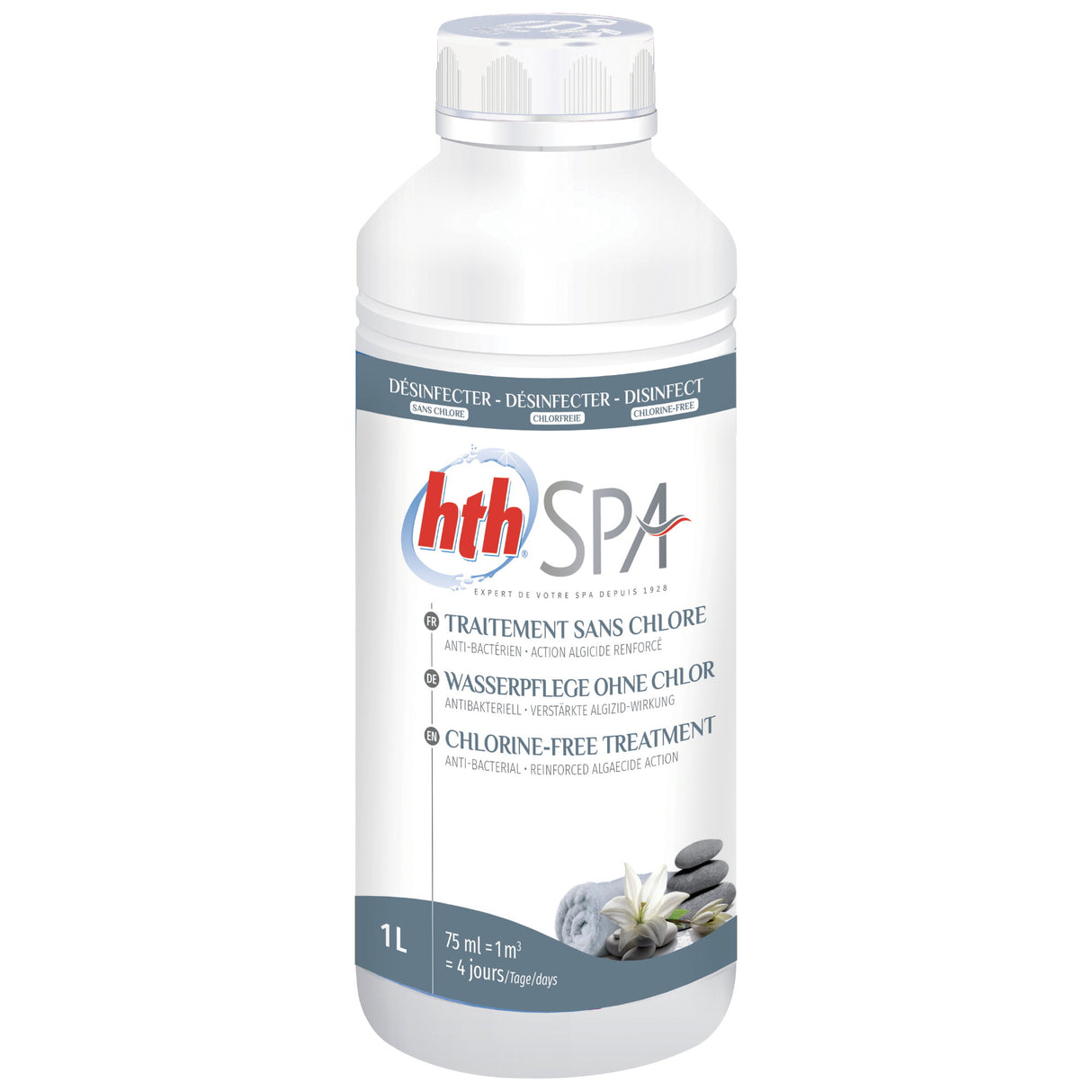 1 kg - liquide d'entretien de l'eau hth® Spa sans chlore