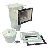 Skimmer encastrable avec ouverture d'aspiration standard - centre du couvercle : 265 mm