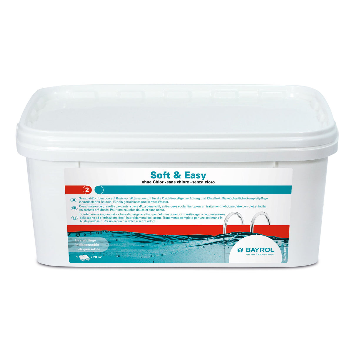 2,24 kg - BAYROL - Doux &amp; Facile 20 m³