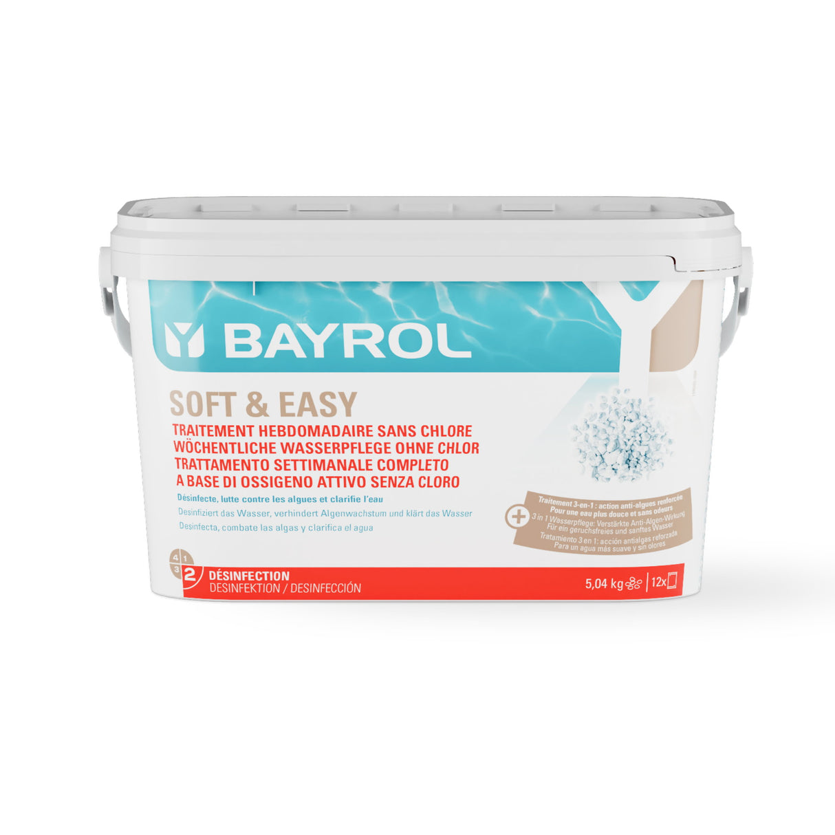 5,04 kg - BAYROL - Doux &amp; Facile 30 m³
