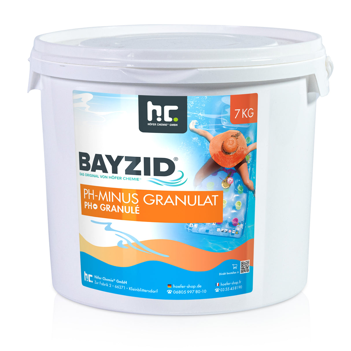 7 kg BAYZID® pH Minus granulés