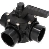 Vanne rotative 3 voies Ø 50mm manchon adhésif