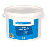 3 kg - PoolsBest® Chlore L Comprimés de 200 g 92% de chlore actif, lentement soluble
