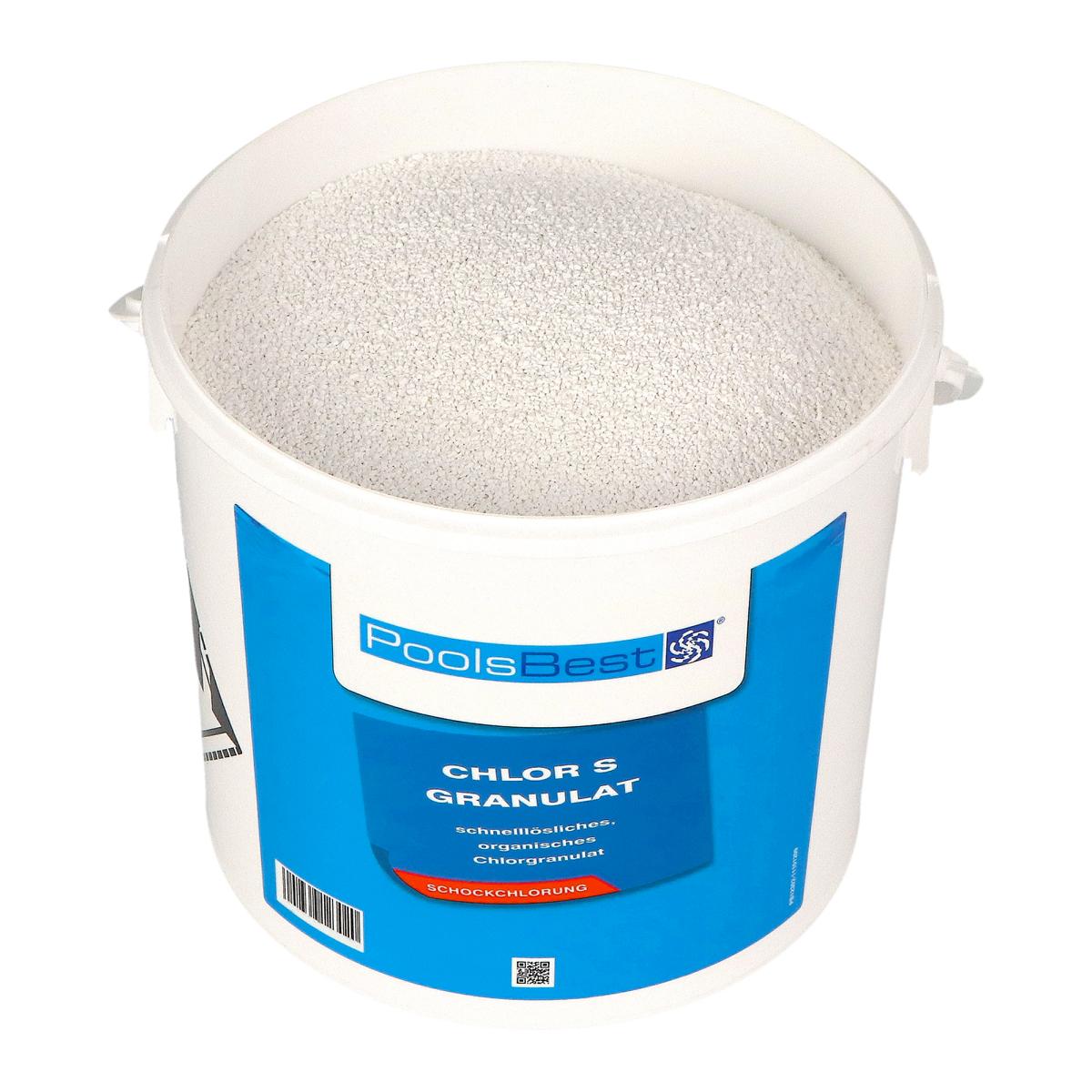 5 kg - Granulés de chlore PoolsBest® S, rapidement solubles 56% de chlore actif