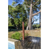 Douche solaire GRE PVC 9 litres aspect bois