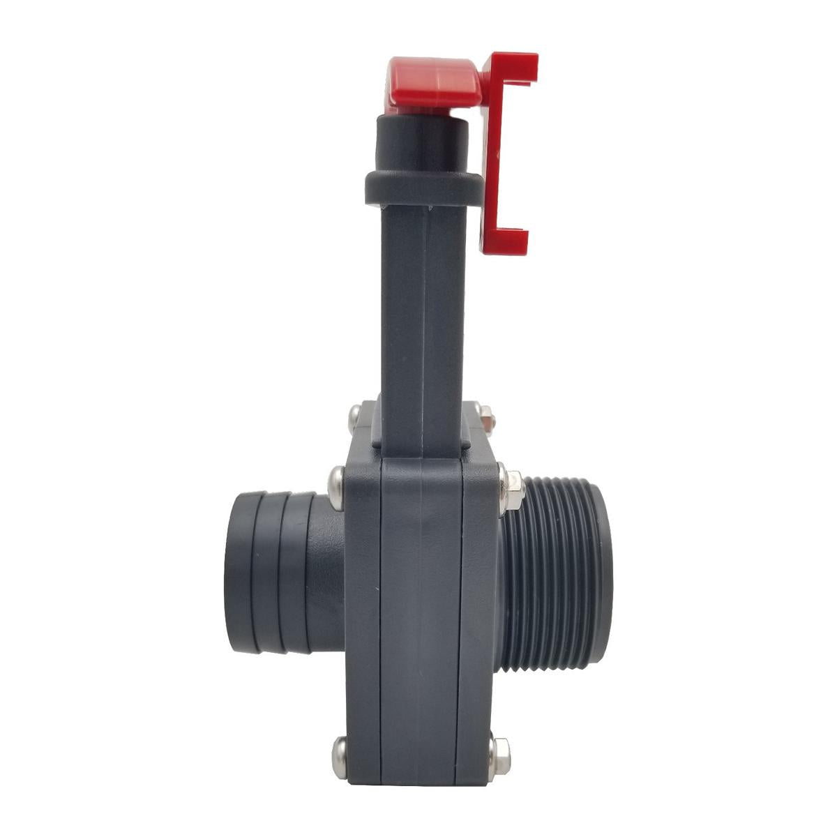 Robinet-vanne 38mm x 1 1/2" - raccord de tuyau x filetage extérieur