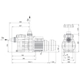 Aqua Vario Plus Poolpumpe 0,07 kW - 0,65 kW - 230V - B-Ware