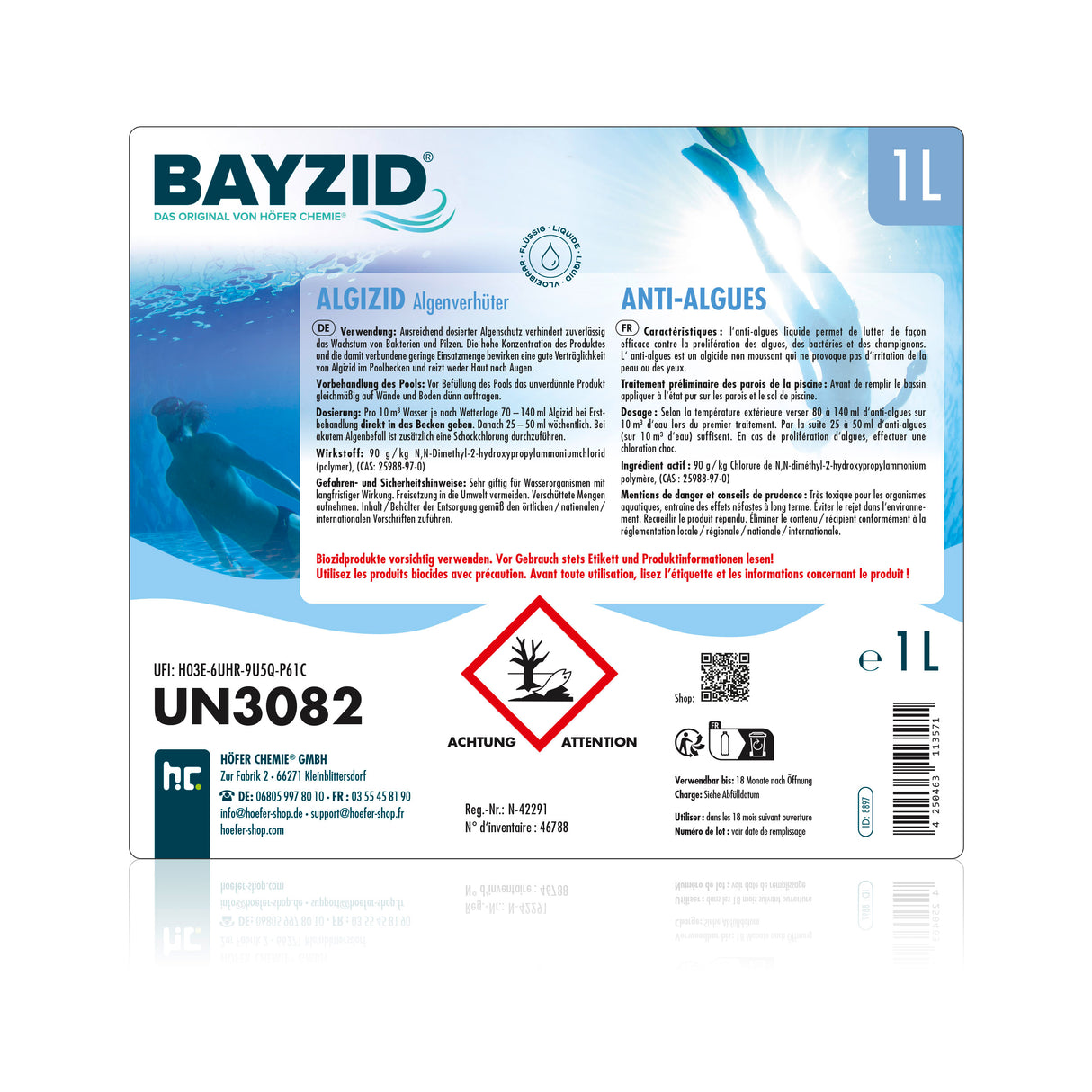 1 L BAYZID® Algizid Algenverhütung