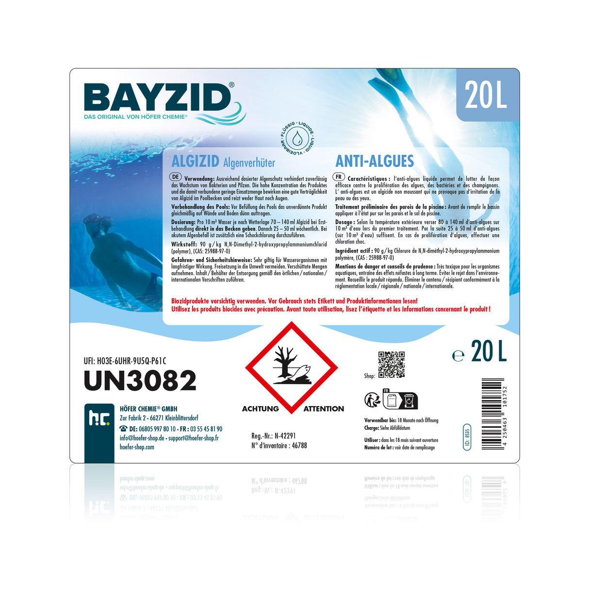 20 L BAYZID® Algizid Algenverhütung