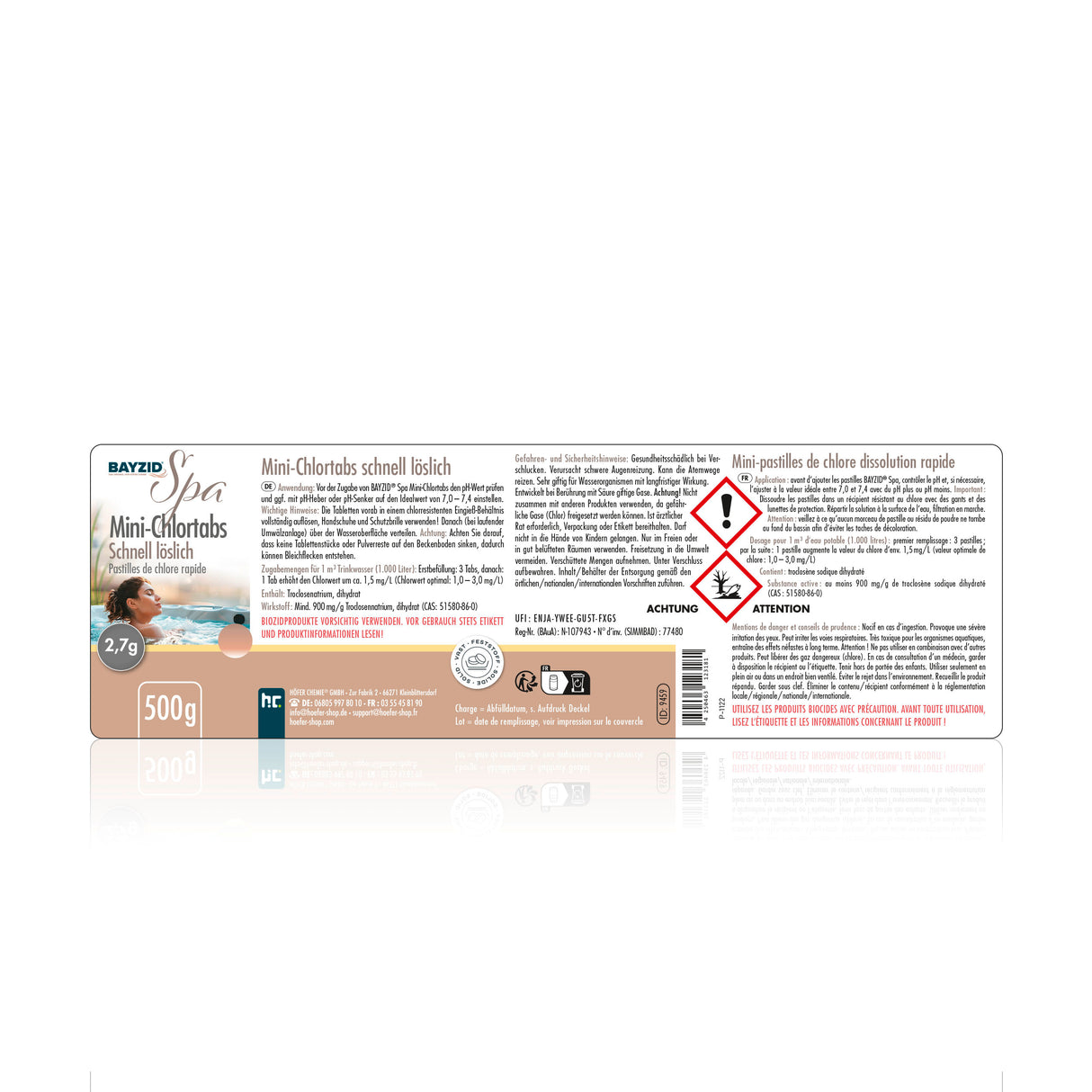 500 g BAYZID® SPA Mini - Chlortabs 2,7 g