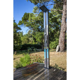 GRE Alu-Solardusche Luxe 38 Liter in silber/schwarz