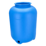 Récipient filtrant Ø 500 mm en bleu pour vanne à montage sur le dessus