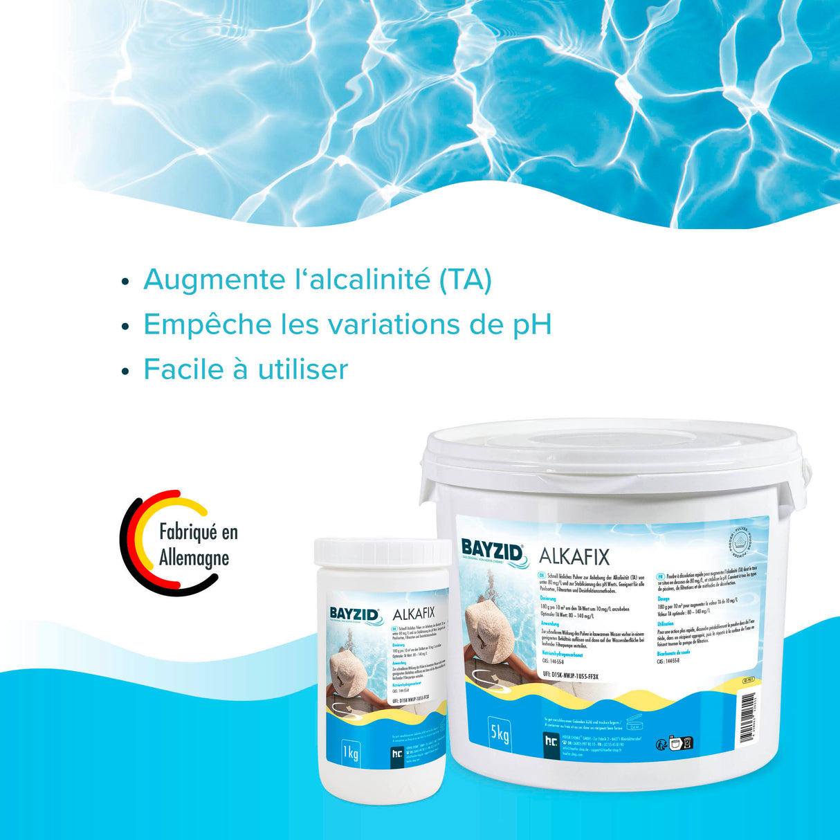 1 kg BAYZID® Alkafix Stabilisation du pH