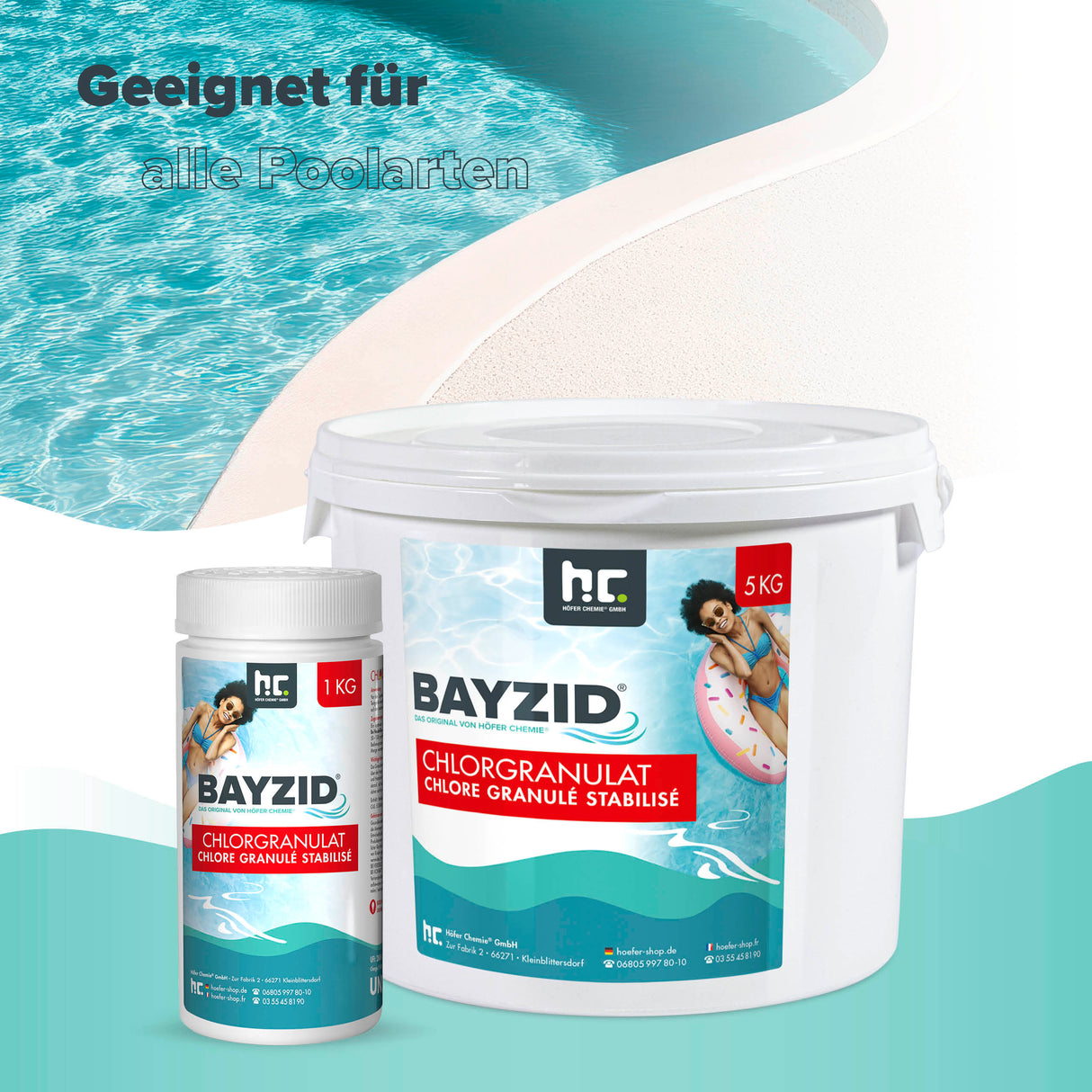 1 kg BAYZID® Chlorgranulat