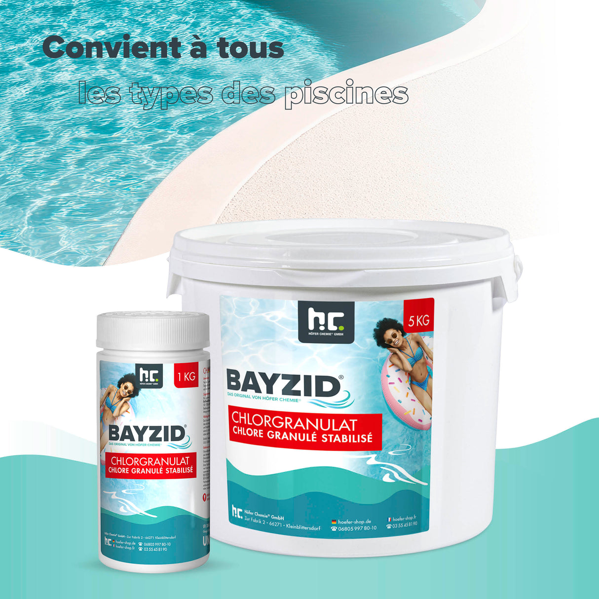 1 kg BAYZID® Chlorgranulat