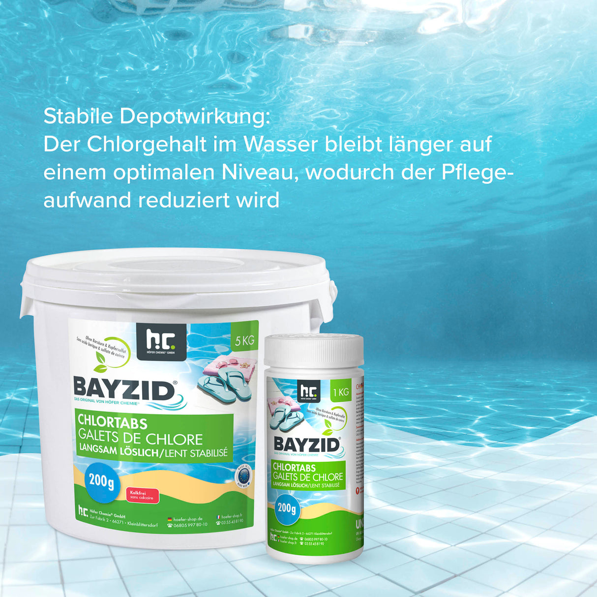 5 kg BAYZID® Chlortabs 200g langsam löslich