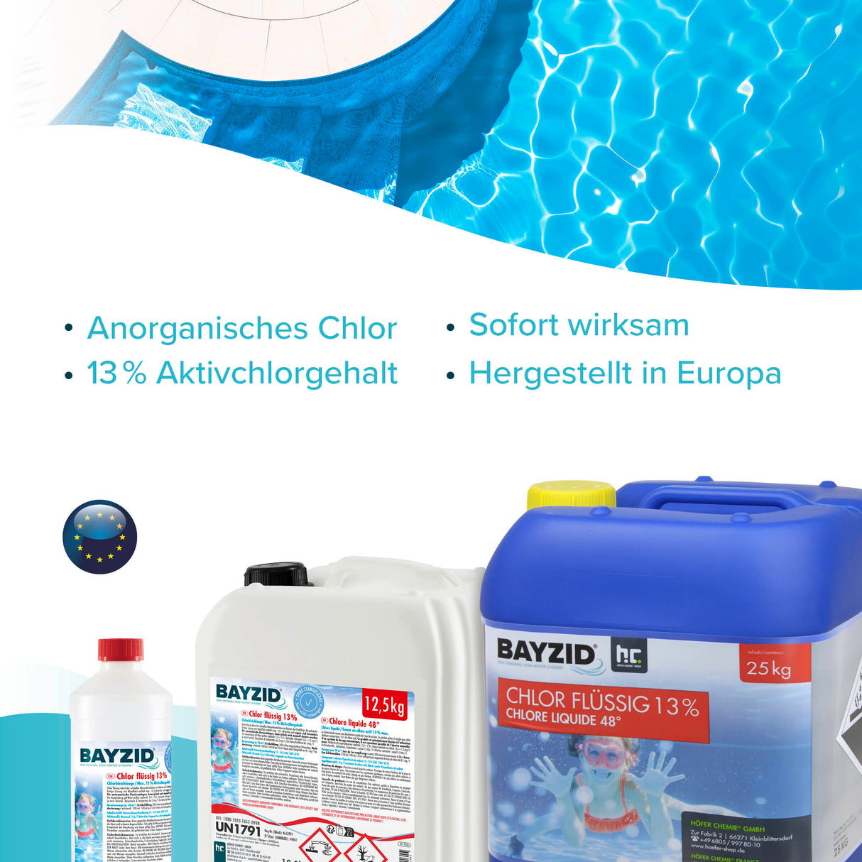 12,5 kg BAYZID® Chlor 13% flüssig