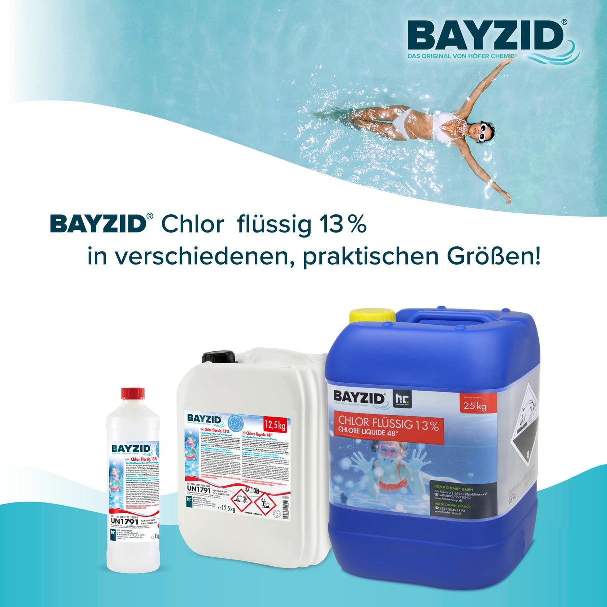 25 kg BAYZID® Chlor 13% flüssig