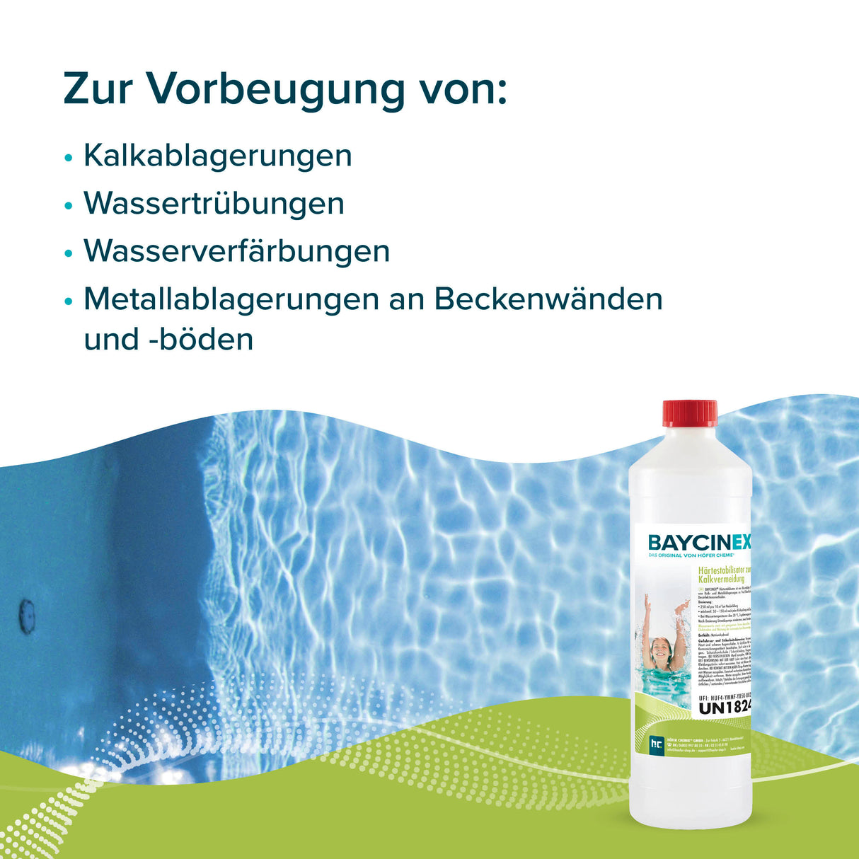 1 L de BAYCINEX® Stabilisateur de dureté pour éviter le calcaire