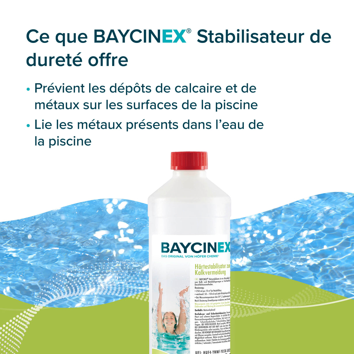 1 L de BAYCINEX® Stabilisateur de dureté pour éviter le calcaire