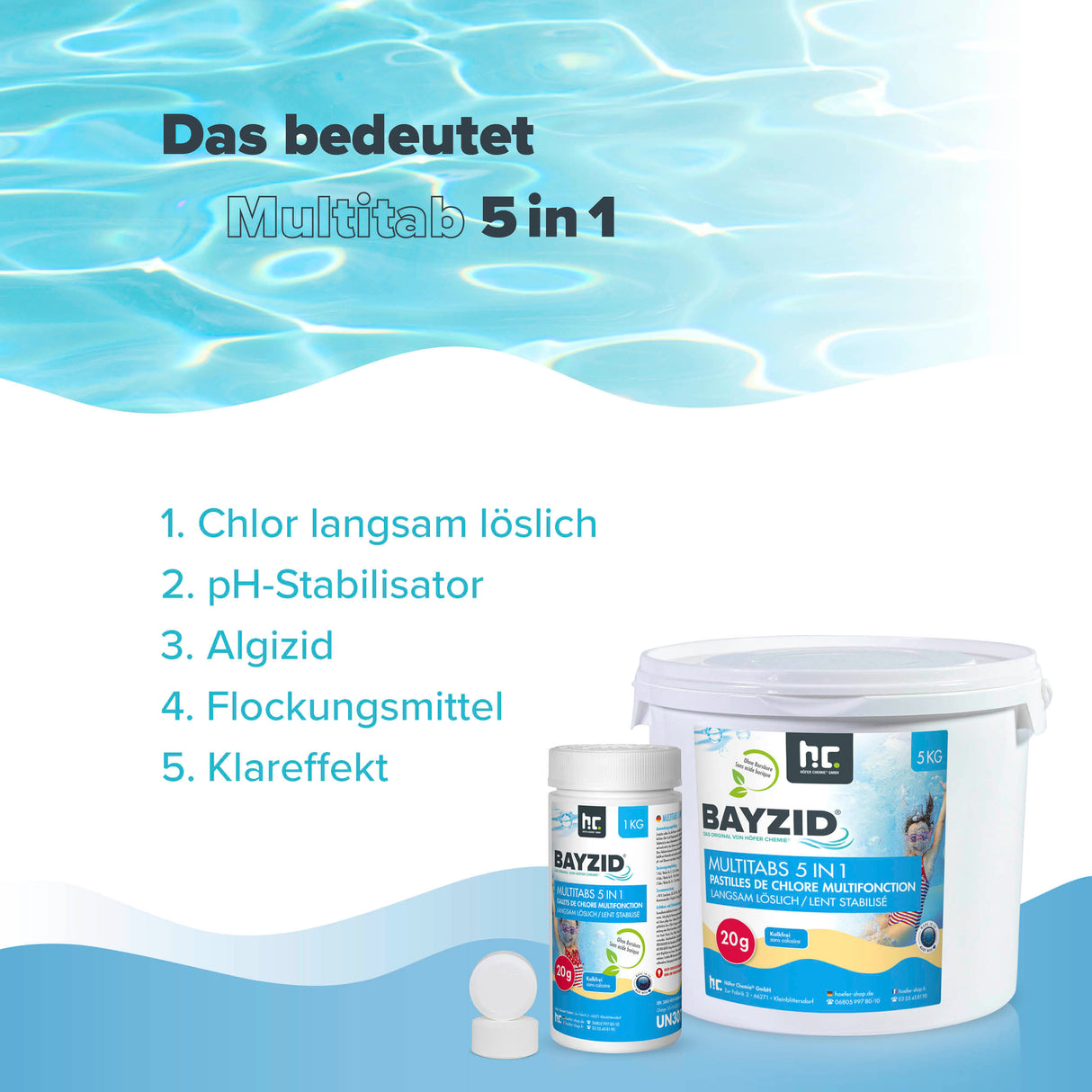 5 kg BAYZID® Multitabs 5in1, 20g